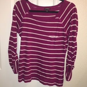 Pink striped express top!